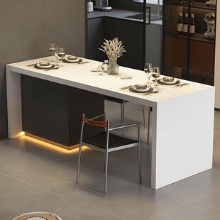 餐桌一体柜家9588用厨房台户型吧轻奢中岛小台倒台储物工厂直销