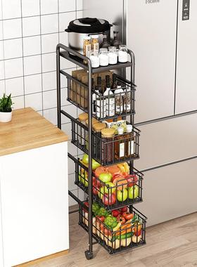 用家拉放菜果蔬收纳架抽式厨房58938蔬落菜置物架地多层菜篮子