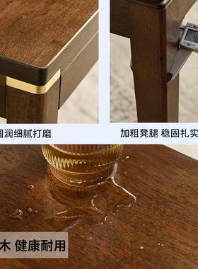 板JPK家用实木凳子子客厅可凳叠放餐凳新中式铜素方凳高凳简约餐