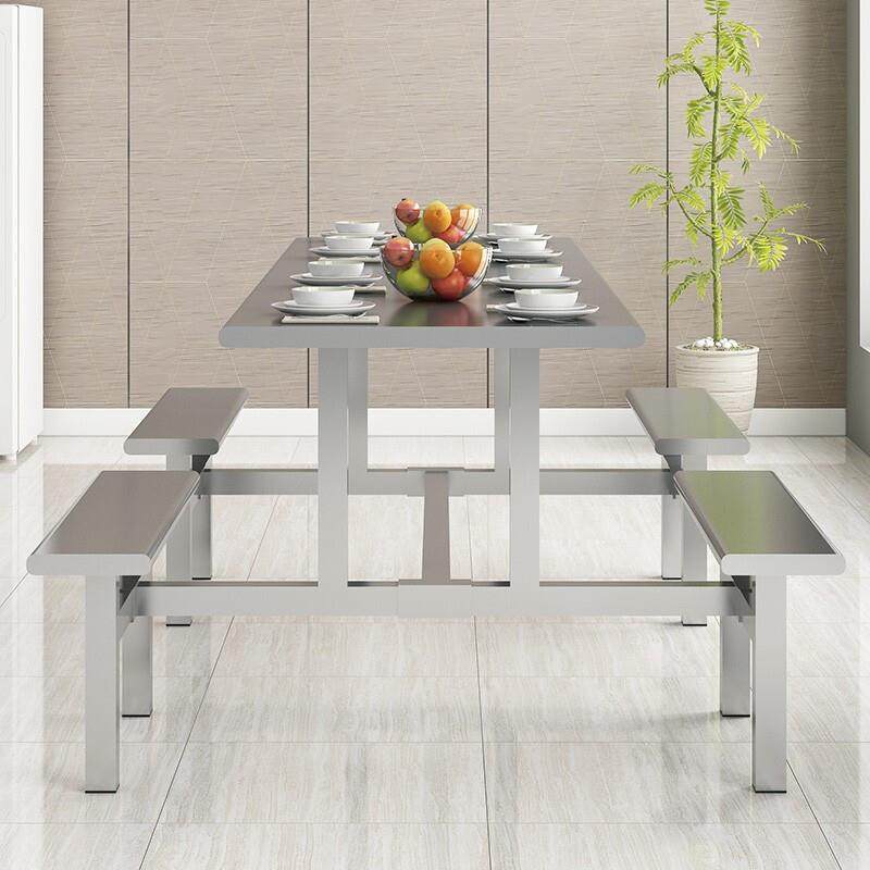 不锈钢餐桌椅学食餐桌椅组合人6人堂8人工厂餐校SC/XSS88厅员4工