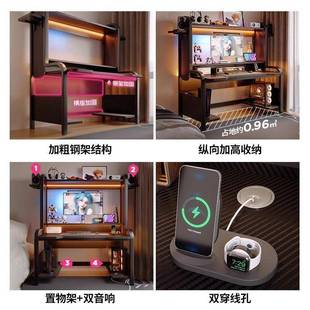 电脑桌台桌无品牌/桌式家用可放主机子学生卧室学习书桌碳维电竞