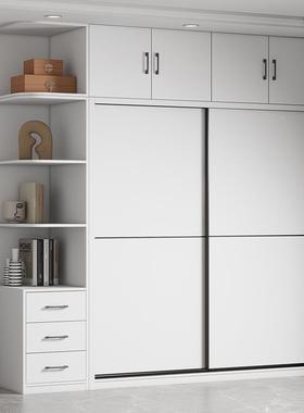 家用室出简租房用挂宝衣橱实木质易62624宝儿童衣柜收推拉门卧衣