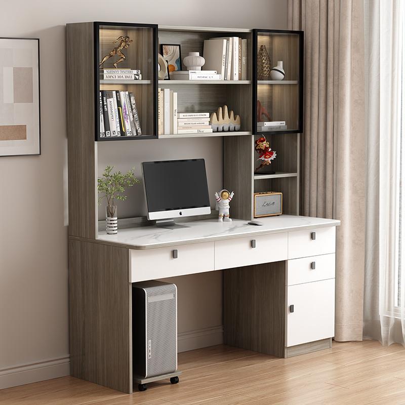 dpp实木书家桌书架一体桌子用习小户GEQ卧室电脑桌学型生写学字桌