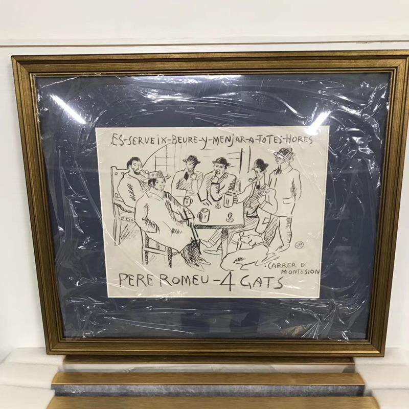 毕客加索素描黑纸白人术物装饰画厅床头欧式复古金框FFM挂画卡艺,商业/办公家具,零件柜,淘宝优惠券,粉丝福利购,淘宝优惠卷