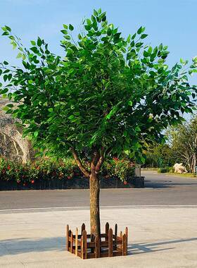 仿真榕树造店商场29154园林酒景观假树室外程防晒工装饰景人造大