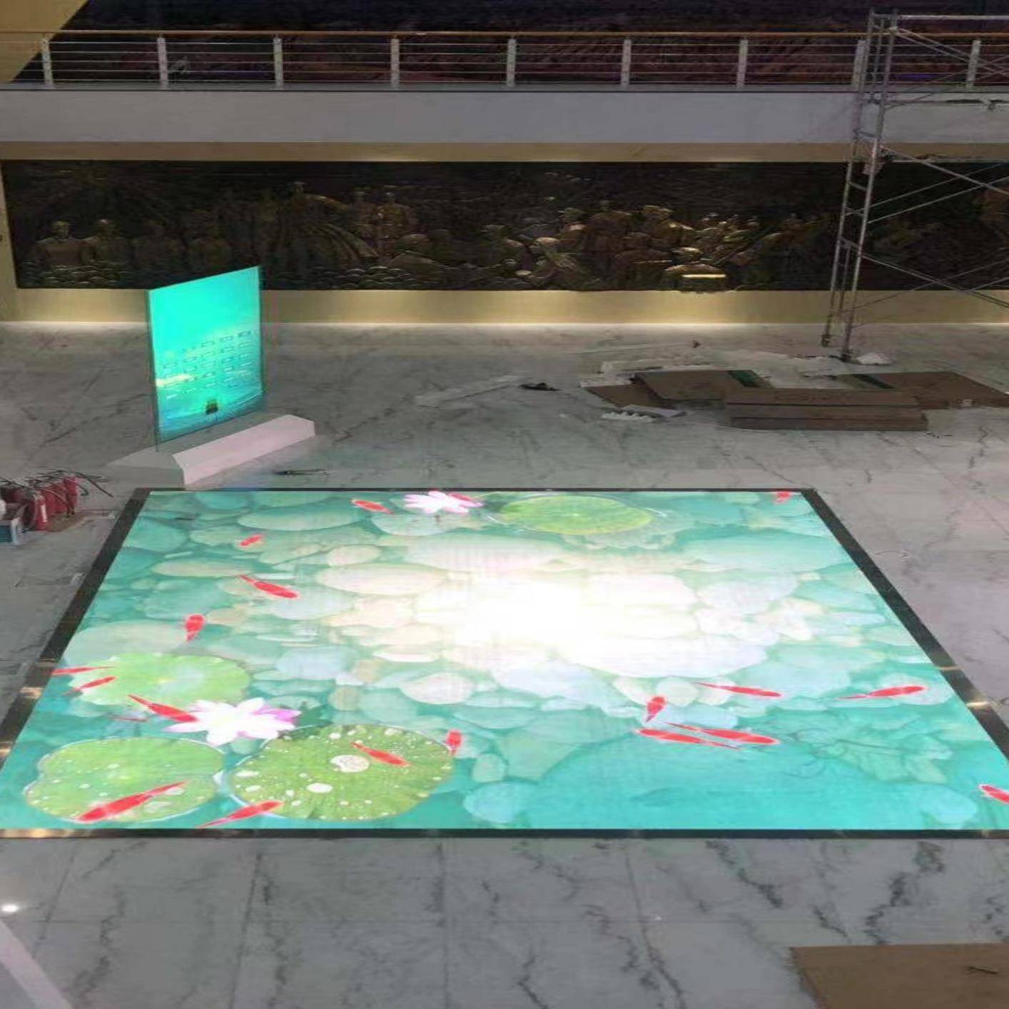 砖LED地屏展厅舞台感应地店面电子屏商场酒水SOV防滑le防d显示屏