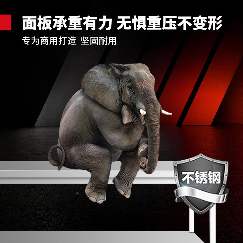 加厚双层不锈钢工作台厨大房专用55739操作台多案板荷台商用层打