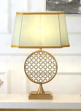 台灯卧床光头创意浪漫古典室新中式个性创意简9约可调遥控台OAH灯