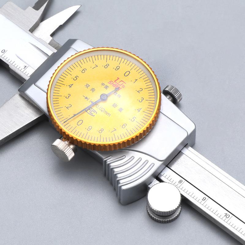 H桂6737林SRN量带表卡尺0桂150刻度高精度不锈钢带-表游标卡尺