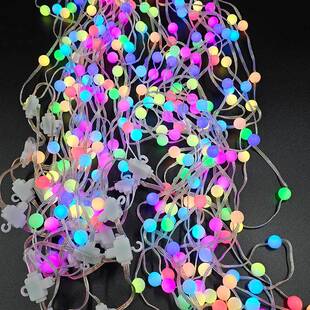 圣诞彩灯窗帘控灯控声幻彩字幕无品牌/灯商场广告灯氛围灯PPA制可