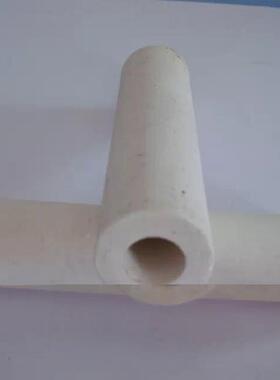 口微两头通不23071平不复膜微孔陶瓷滤芯，突底孔复膜白刚玉陶瓷