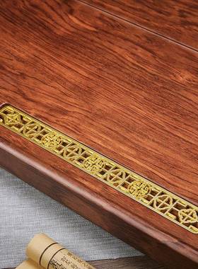 梨木茶花SMCP-07原盘整块新款功夫实木茶台客厅长方形中式家用仿