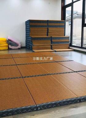 榻榻米叠垫幼儿园床39986垫椰棕防潮地折垫可睡垫打地铺易直销