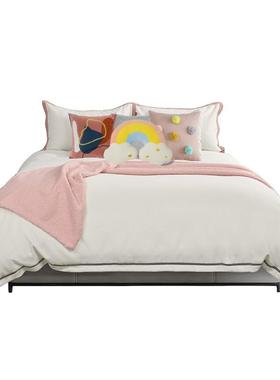 样板房女儿房售卡通粉套色床品楼处别64982墅厅儿童多件床上展用