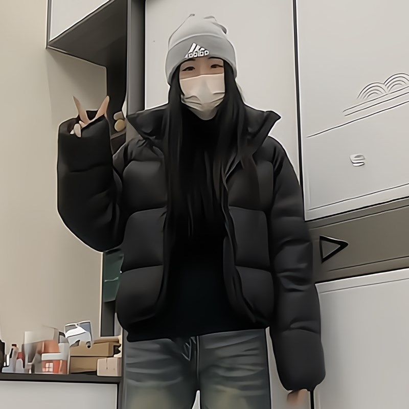 肯豆风短款黑色立领羽绒棉服女冬2024年新款韩剧女主小个子面包服,女装/女士精品,大码棉服,淘宝优惠券,粉丝福利购,淘宝优惠卷