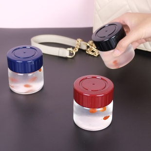 燕窝杯分装瓶子小号酸奶杯耐高温玻璃带盖密封罐家用储物女士随身