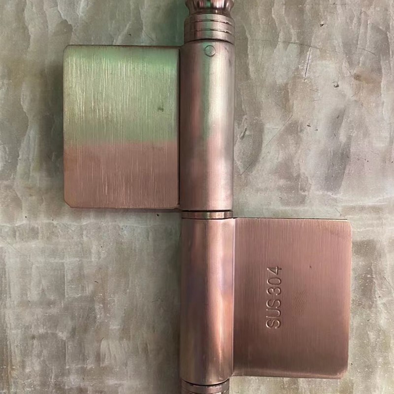 不锈钢长尖头玫瑰金无孔合页5寸14芯室内平开加厚脱卸承重型铰链