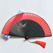 中国风古典女式 开合顺滑送流苏 随身折扇蹦迪酒吧舞蹈扇子汉服日式
