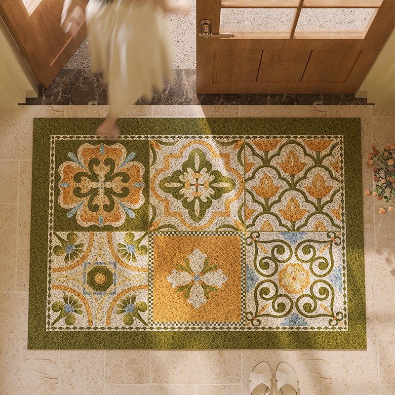 维尔兰法式田园丝圈地垫入户垫刮泥除尘玄关进门脚垫防滑垫可裁剪,居家布艺,入户地垫,淘宝优惠券,粉丝福利购,淘宝优惠卷