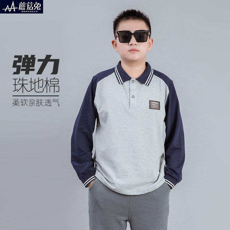 胖男童长袖polo衫春秋装宽松大码胖童装加肥加大胖男孩翻领上衣潮,童装/婴儿装/亲子装,儿童POLO衫,淘宝优惠券,粉丝福利购,淘宝优惠卷