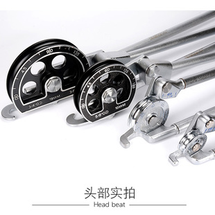 弯管器铜管铝管空调管铝塑管不锈钢pvc手动三槽扩管胀孔工具68 10
