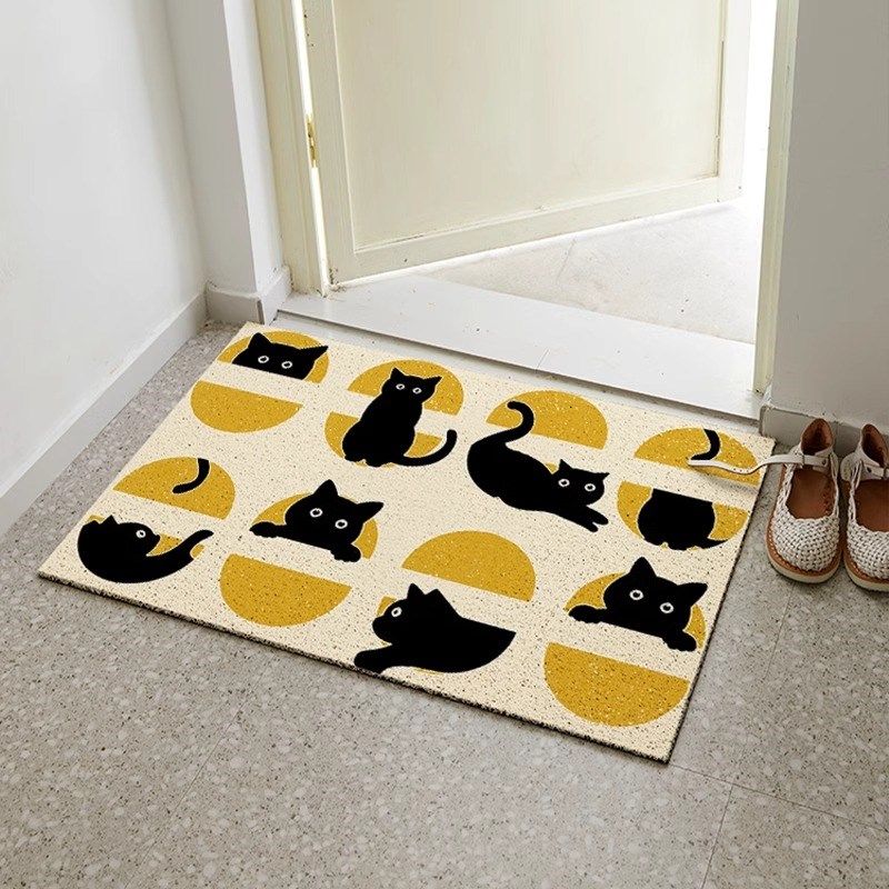 卡通入户门丝圈地垫大门口室外防滑蹭土脚垫玄关耐脏除尘免洗地毯,居家布艺,入户地垫,淘宝优惠券,粉丝福利购,淘宝优惠卷