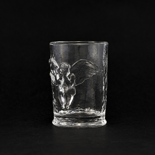 稀奇艺术天使浮雕冰水杯子生日礼品创意女生装饰果汁杯