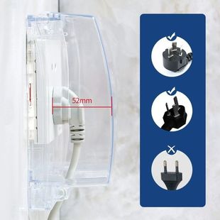 加高加大化妆室插头开关插座防水罩保护套防溅盒浴室电源遮挡盖86