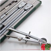 英雄圆规九件套建筑机械工程设计制图工具学生绘图文具圆规套装 圆
