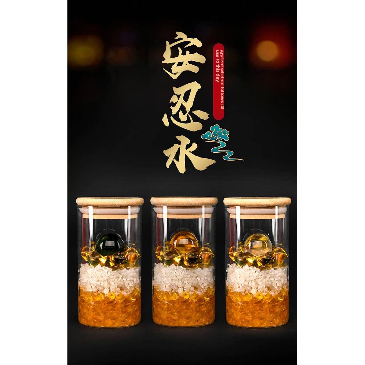 安忍水瓶子摆件床头朝西卫生间厨房在西北角客厅卧室水晶球玻璃瓶