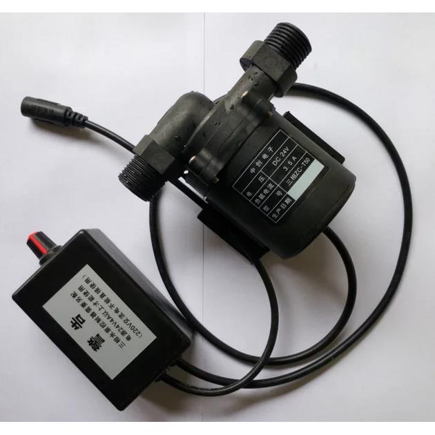 12V24V无刷直流耐高温静音太阳能电燃气热水器增压循环洗澡抽水泵
