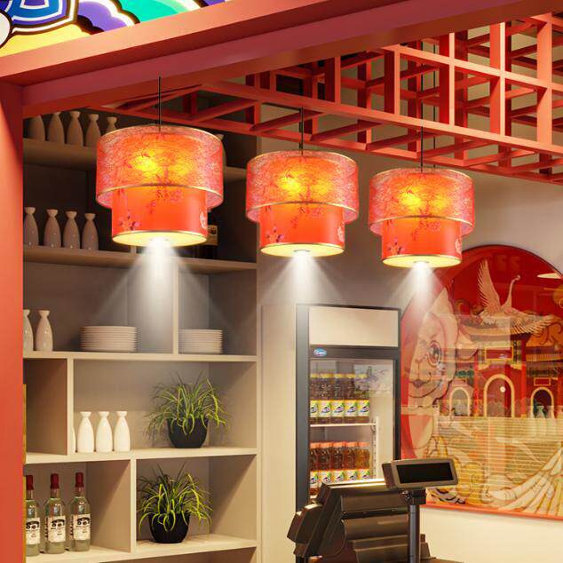 中式吊灯仿古中国风客厅餐厅阳台灯古典走廊过道灯火锅店吊灯笼