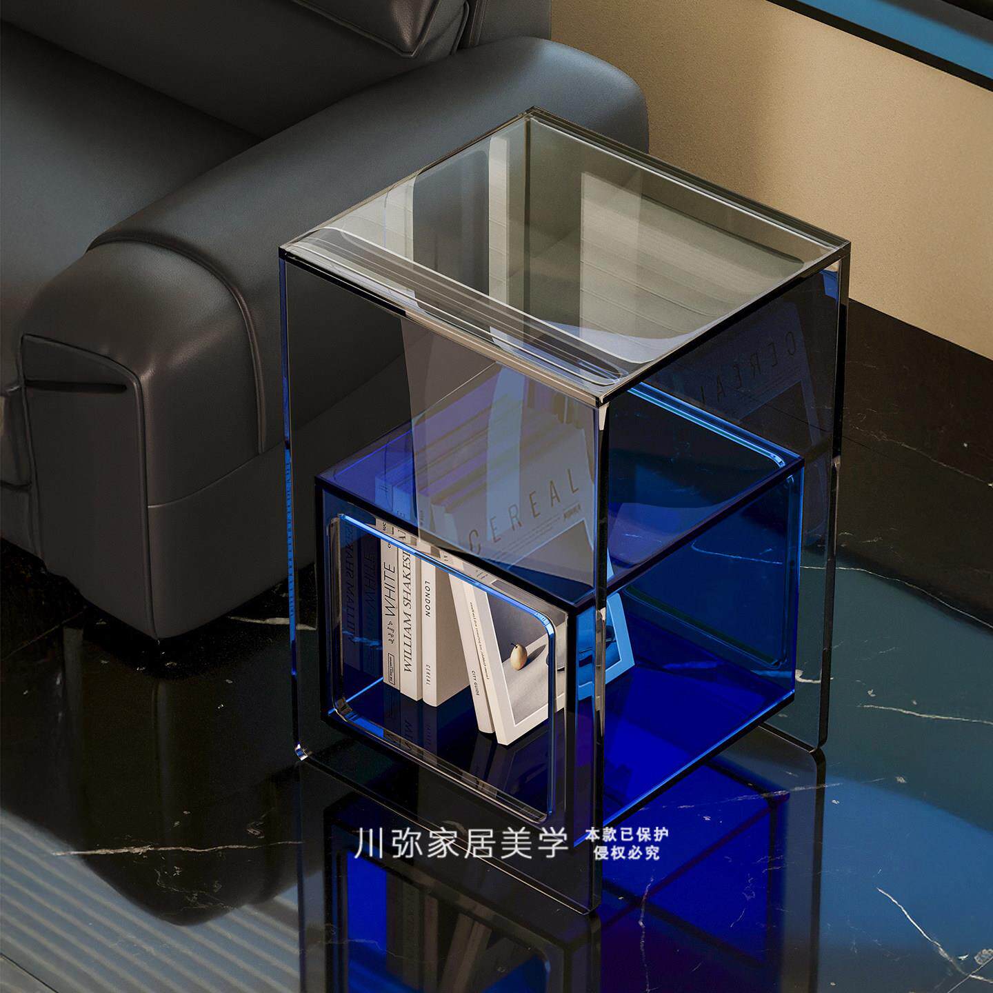 压克力边几极简边几沙发卧室床头柜创意置物现代简约