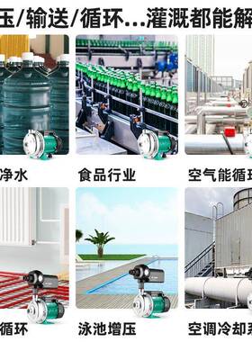凌霄PLF热水循环泵低音不空锈钢离泵商PLF用气地暖管道心增压水能