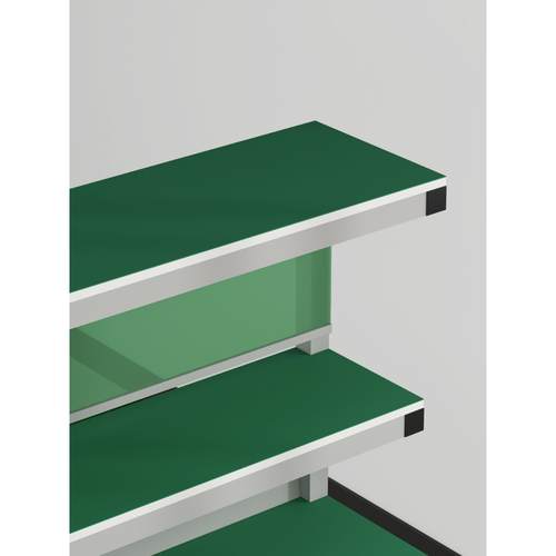 36新款加厚静防电工作台三桌子层带灯架装配流水线操维修台检验作