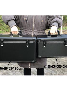 大中号黑色合铝金ZZE多功能手仪器箱航模双控工提箱配具隔板海绵