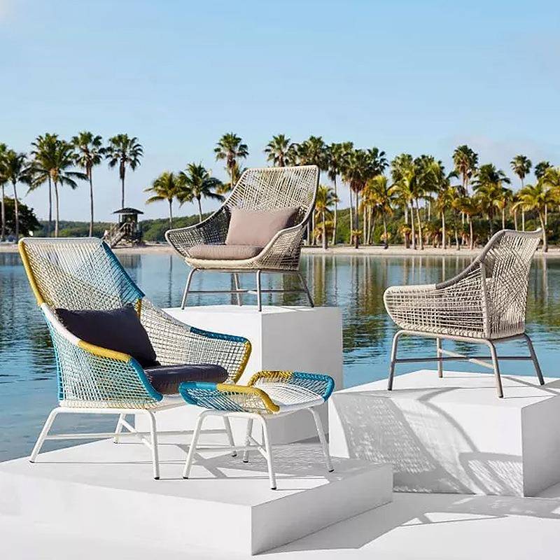 户外藤休闲椅内藤编室沙发椅庭院休外息椅椅室躺椅家用阳台002小