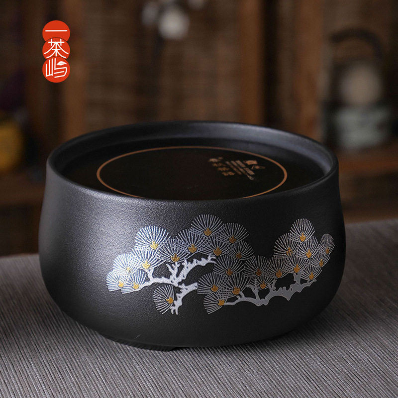 春秋茶语迎客松静音电陶煮茶炉