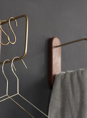 9QXC实衣木衣壁挂架纳架卧室挂衣架家用简易收F76J7M88架纳收架挂