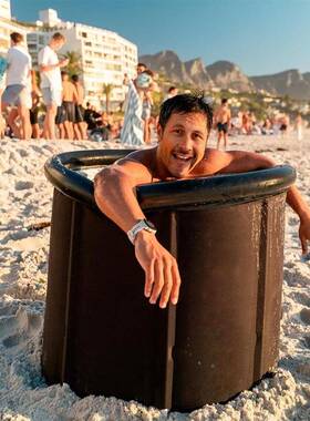 充气便桶携式折叠冰加厚PVC成人泡澡款桶外冷热水YY-52536户浴桶