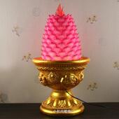 LE仿D电子大莲花蜡烛灯真蜡烛全荷灯插电无烟安环保家用厂无品牌