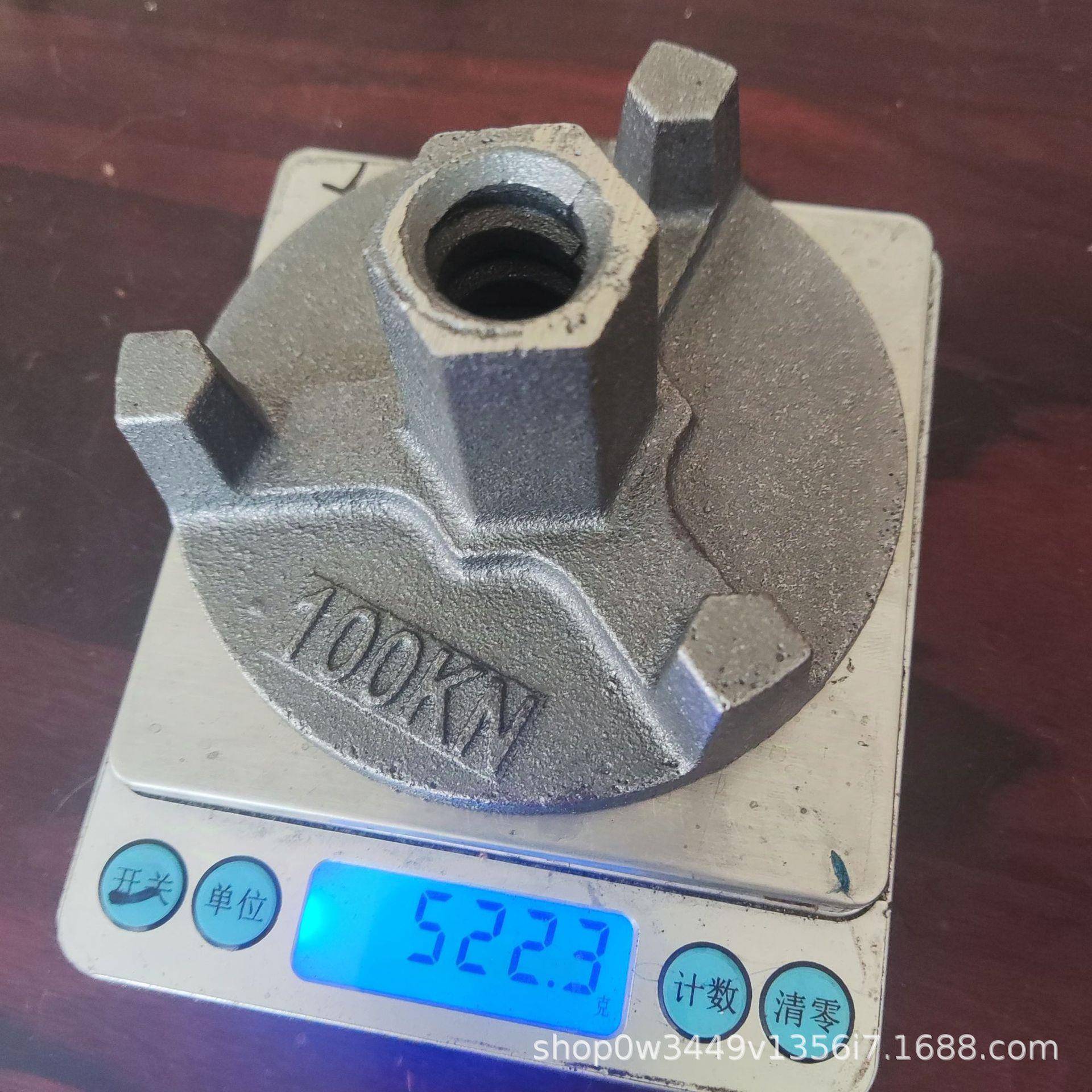 球墨铸铁两爪圆盘螺母800每LIE三5爪母圆盘螺m1吨6脚手架配件