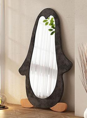 网红全身镜异形约落试地PHI镜家用服装店不规则穿衣简镜衣镜壁挂