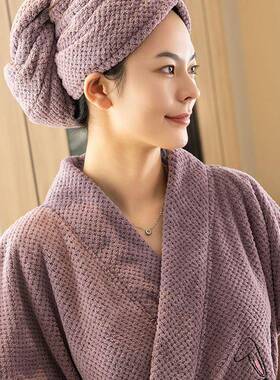 式浴巾女家比用205FS757119新款棉吸2水可穿式大人洗澡裹巾浴袍浴