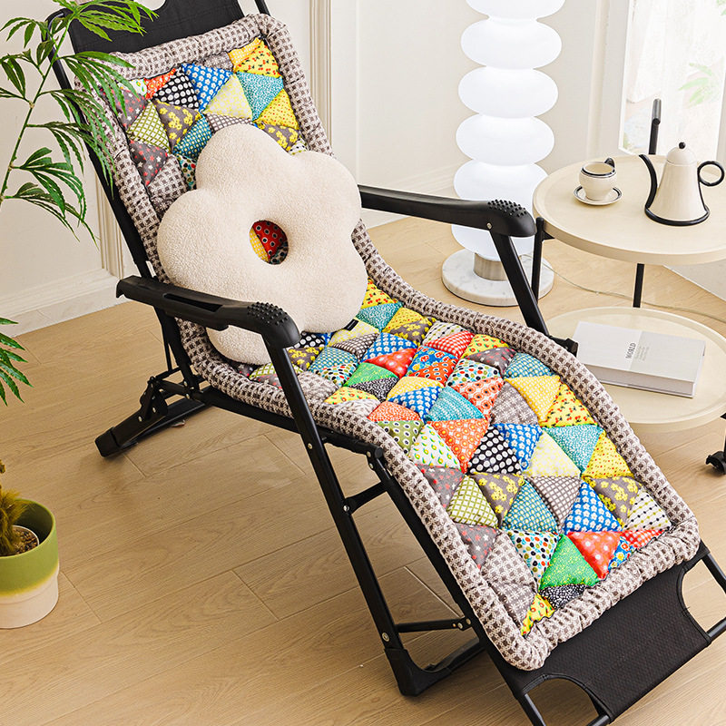 躺椅垫防滑加厚办公室午睡护腰靠背一体式可拆洗折叠懒人椅垫