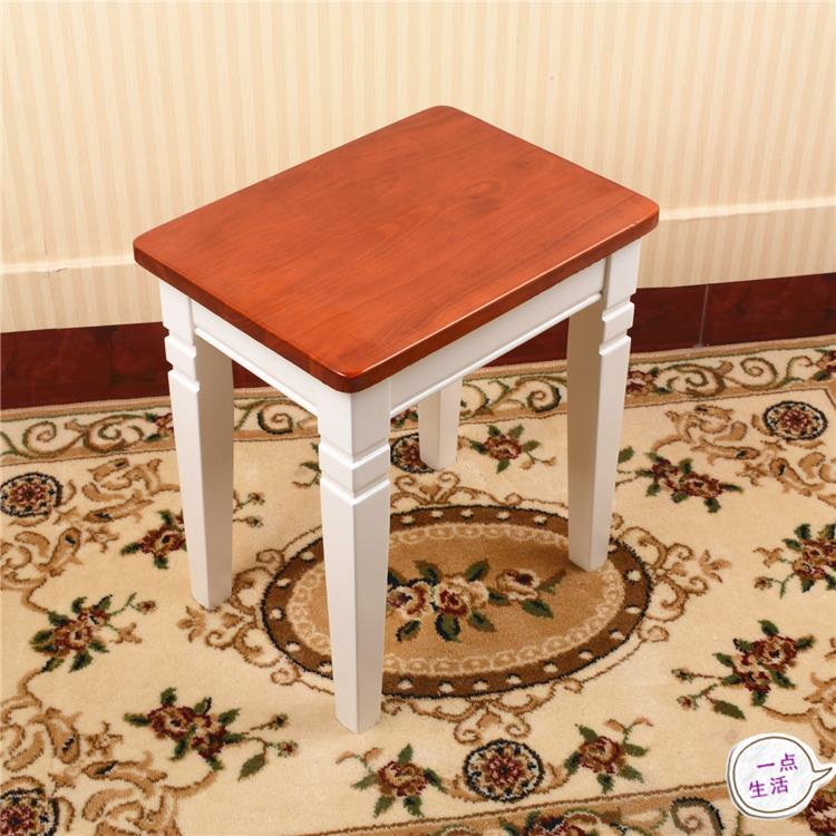 L7地中实木凳子梳妆凳化妆凳子餐用凳子学508习凳家凳纯实海木