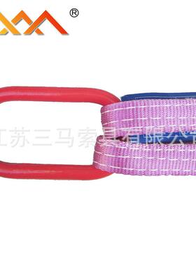 马索具组扁合型涤纶吊绳紫色平吊装带三厚工业起重加索具QLZ吊绳