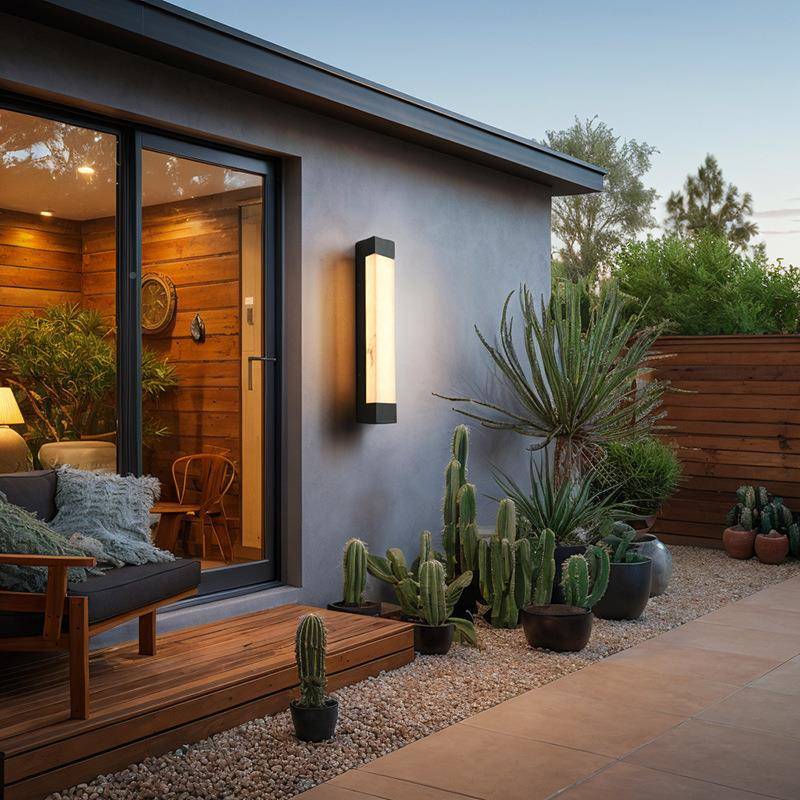 现代户JHSY001外景壁灯入户门口门前阳庭台阳光房锈观灯长条不钢