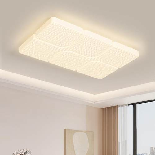 护眼LED全光谱屋房间奶油吸灯客厅卧77116室中顶山灯饰具风现全代