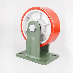 超重型聚氨酯脚轮4铸568寸承重1-2-3吨铁心耐磨U牵P引万向4-5-6-8